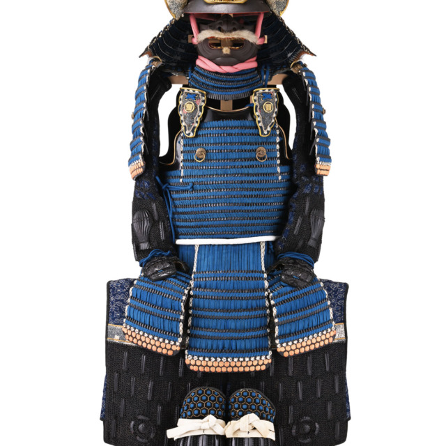 Yoroi [Tetsukuro-urushinuri Kiritsuke-kozane Hanadaito odoshi 2 maido Gusoku]